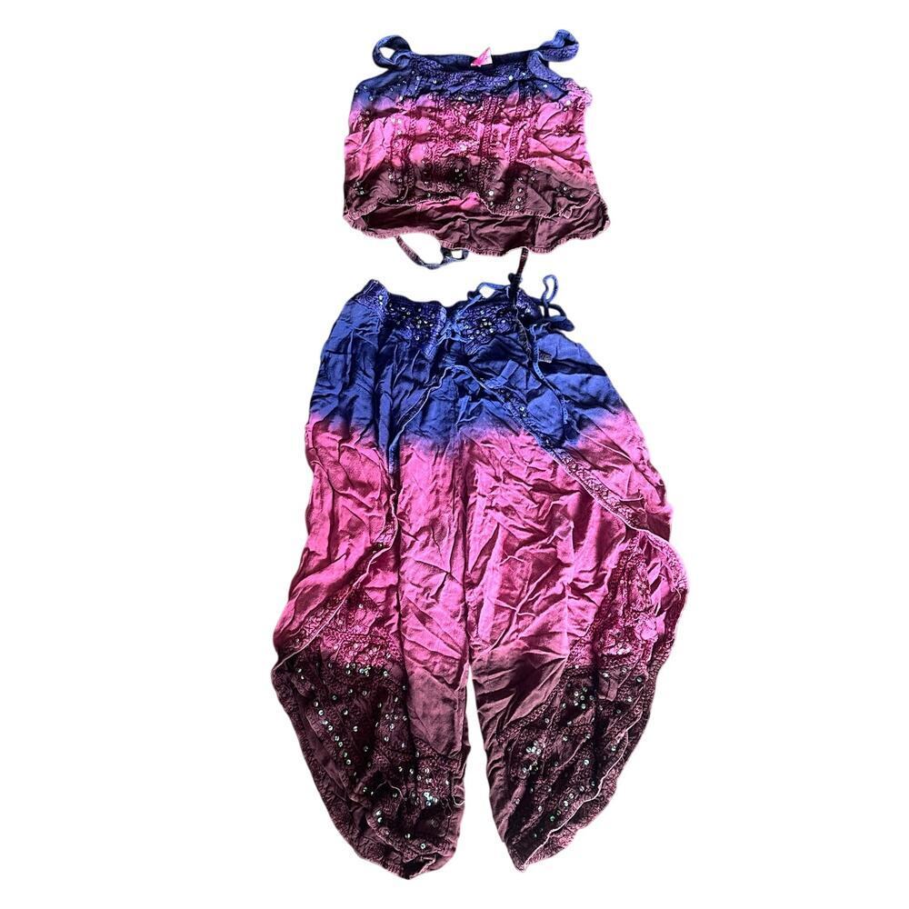 Vintage pink and purple ombré boho rate 2 piece set